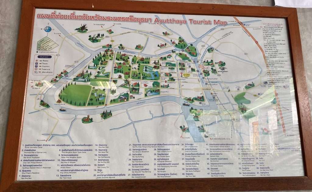 Ayutthaya map