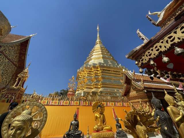 Wat Phra That Doi Suthep, after an exhausting hike up to the summit