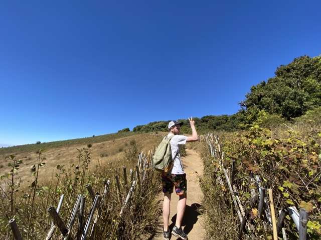 Hiking the Kew Mae Pan nature trail during our Doi Inthanon National Park tour