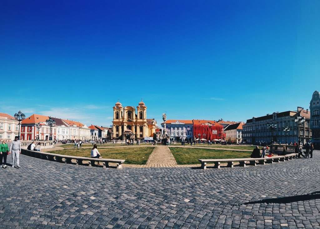 Union Square in Timisoara