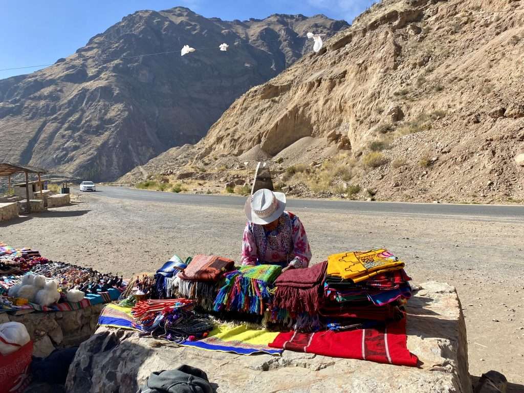 Vendor near Colca Canyon